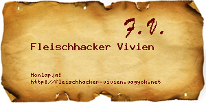 Fleischhacker Vivien névjegykártya